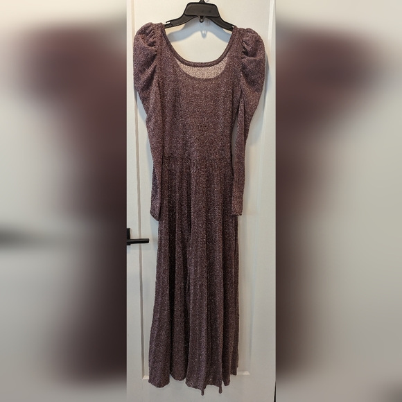 Zara Burgandy Dress Size S - Picture 3 of 5